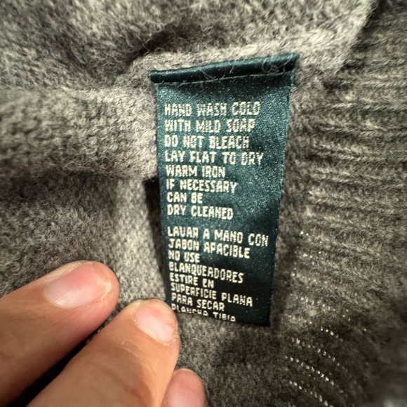 Vintage Lauren Ralph Lauren LRL Lambswool Sled Christmas Turtleneck Sweater L - Picture 8 of 9